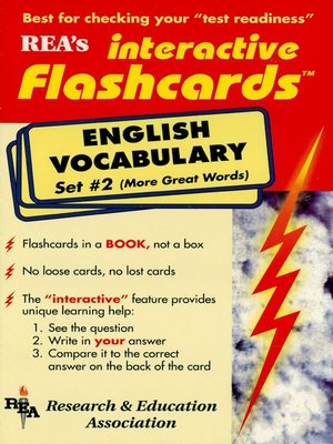 cover image of English Vocabulary - Set #2 Interactive Flashcards Book